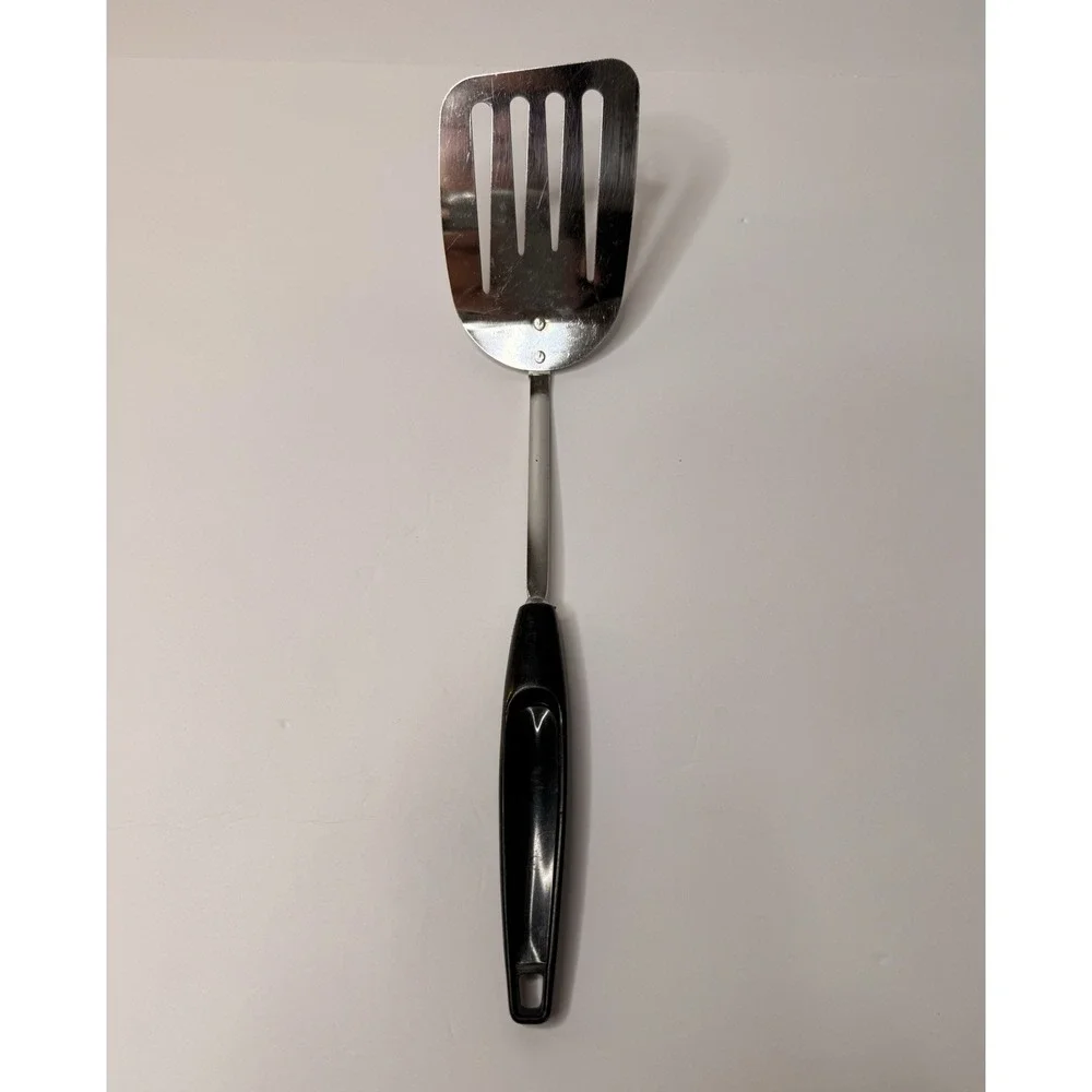 Vintage Foley‎ Slotted Spatula Turner Chrome Plated Cook Food Retro Kitchen USA